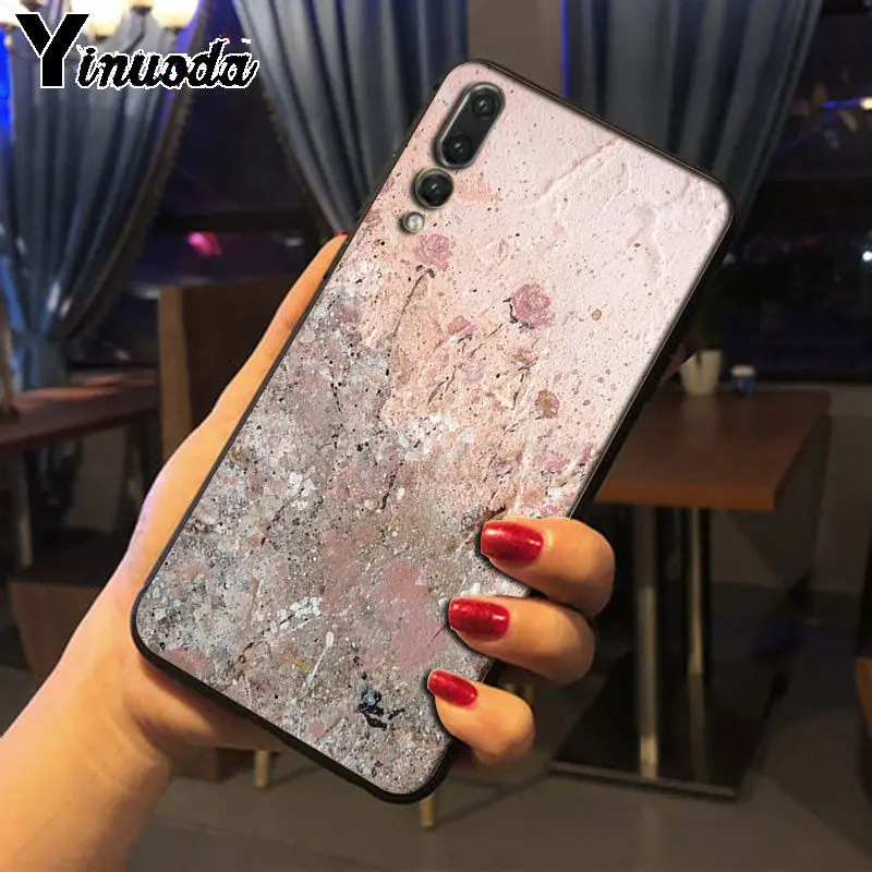 Чехол для телефона Yinuoda Love Heart Gold Rose Marble в полоску Huawei honor 8x20 7a P20Lite P10 Plus Mate10Lite Mate20 P20