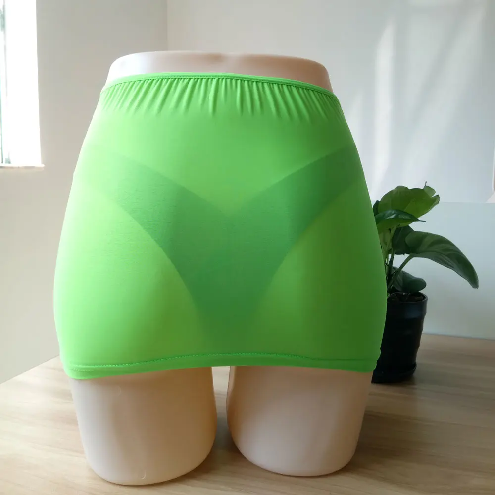1 шт. привлекательная облегающая юбка-карандаш ярких цветов прозрачная мини-юбка