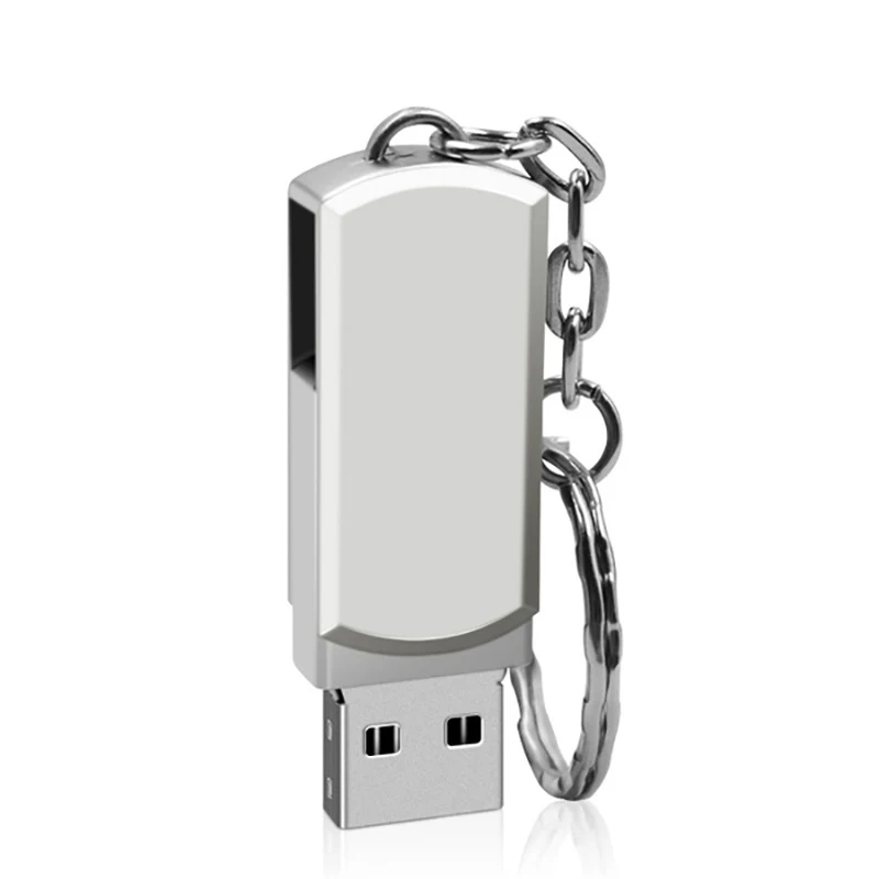 Silver pendrive Флеш-накопитель usb 3,0 Металлический флеш-накопитель 128 Гб 64 ГБ 32 ГБ 16 ГБ 8 ГБ высокоскоростное устройство memoria флеш-накопитель usb с ремешком - Цвет: Silver pendrive