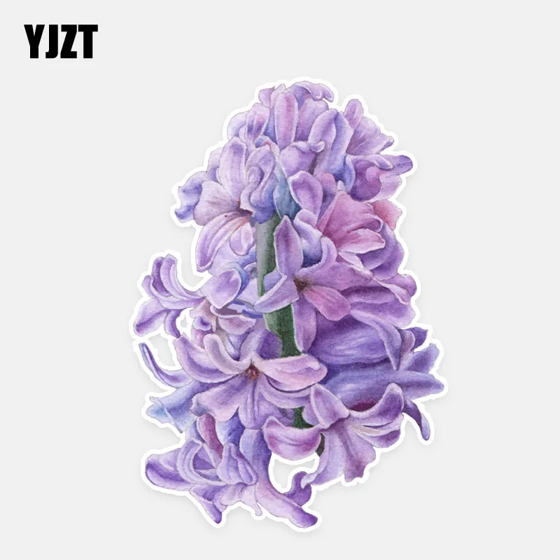 YJZT 8 5*12 2 см интересные фиолетовые Лавандовые цветы Декор персонализированные
