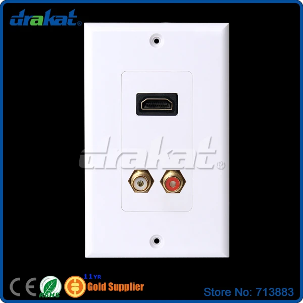US Тип аудио Vidio HDMI RCA Лицевая панель|faceplate|faceplate hdmihdmi f/f |