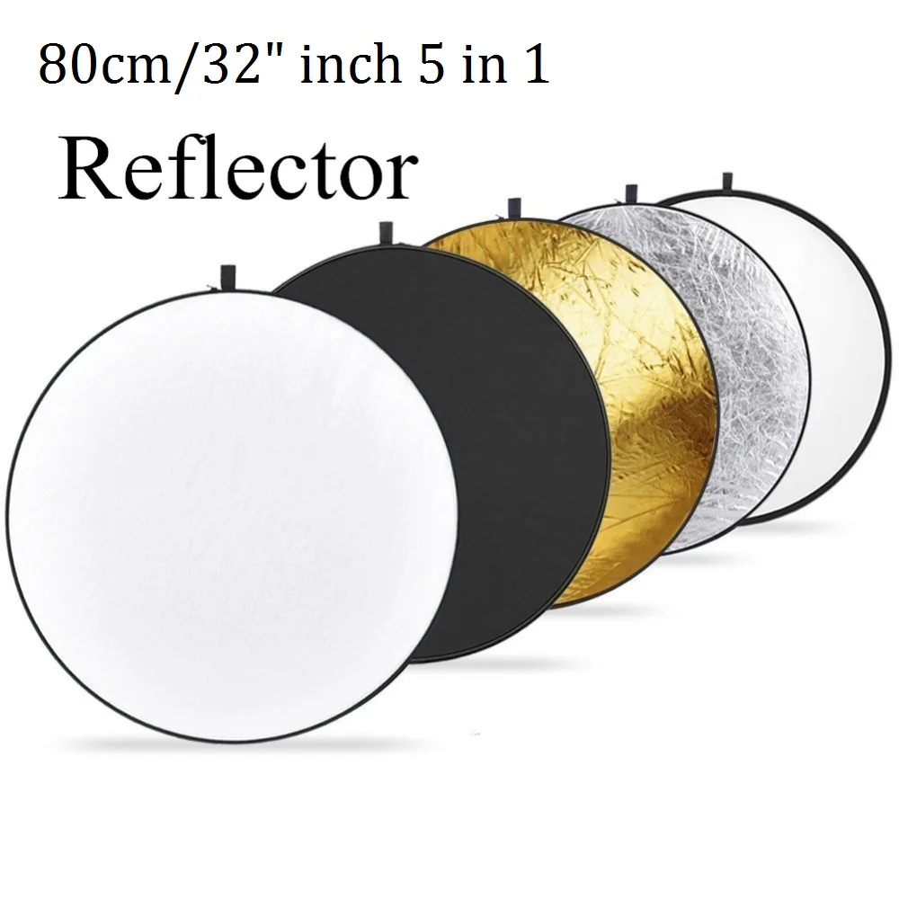 Светильник Ной Круглый отражатель для фотосъемки 32 дюйма 80 см 5 в 1|photo reflector|80cm in
