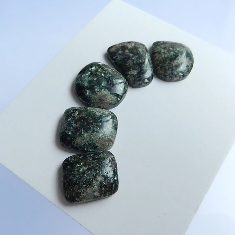 Новый дизайн 5 шт. зеленый Кианит Кабошон 16*12*3 мм 13*11*4 4 75 г трендовый натуральный