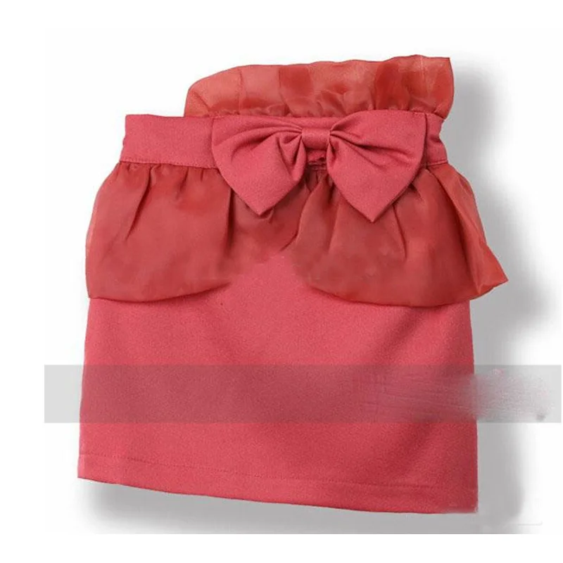 Юбка для девочек SOSOCOER в европейском стиле новинка 2017 летняя однотонная кружевная