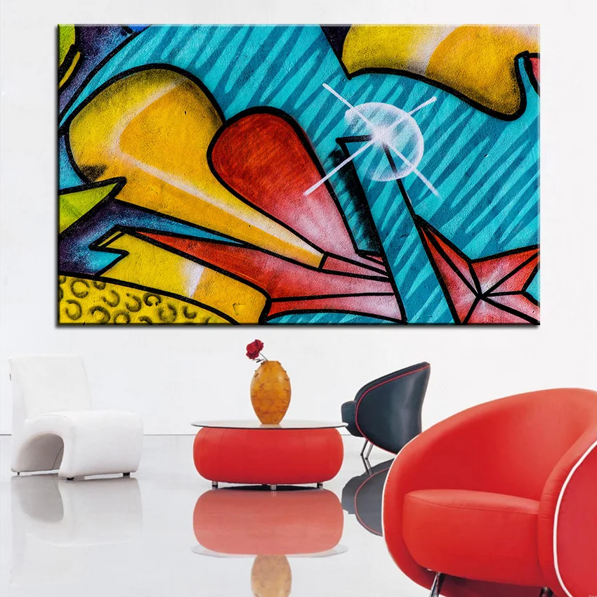 Картина маслом большого размера 6 граффити домашняя декоративная настенная