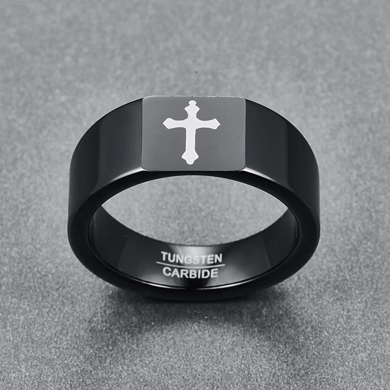 Кольцо для вечеринки винтажный стиль крест черный цвет мужские и женские кольца