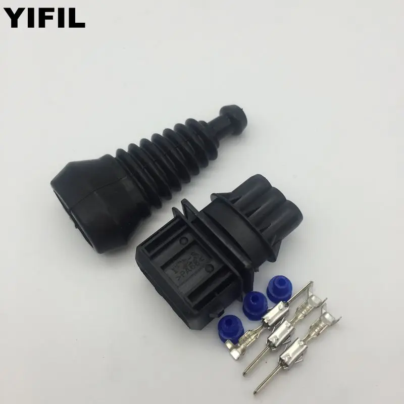 10 компл./лот Tyco/Amp 3 Pin/Way Junior Power Timer (JPT) Карта датчик штепсельная вилка корпус