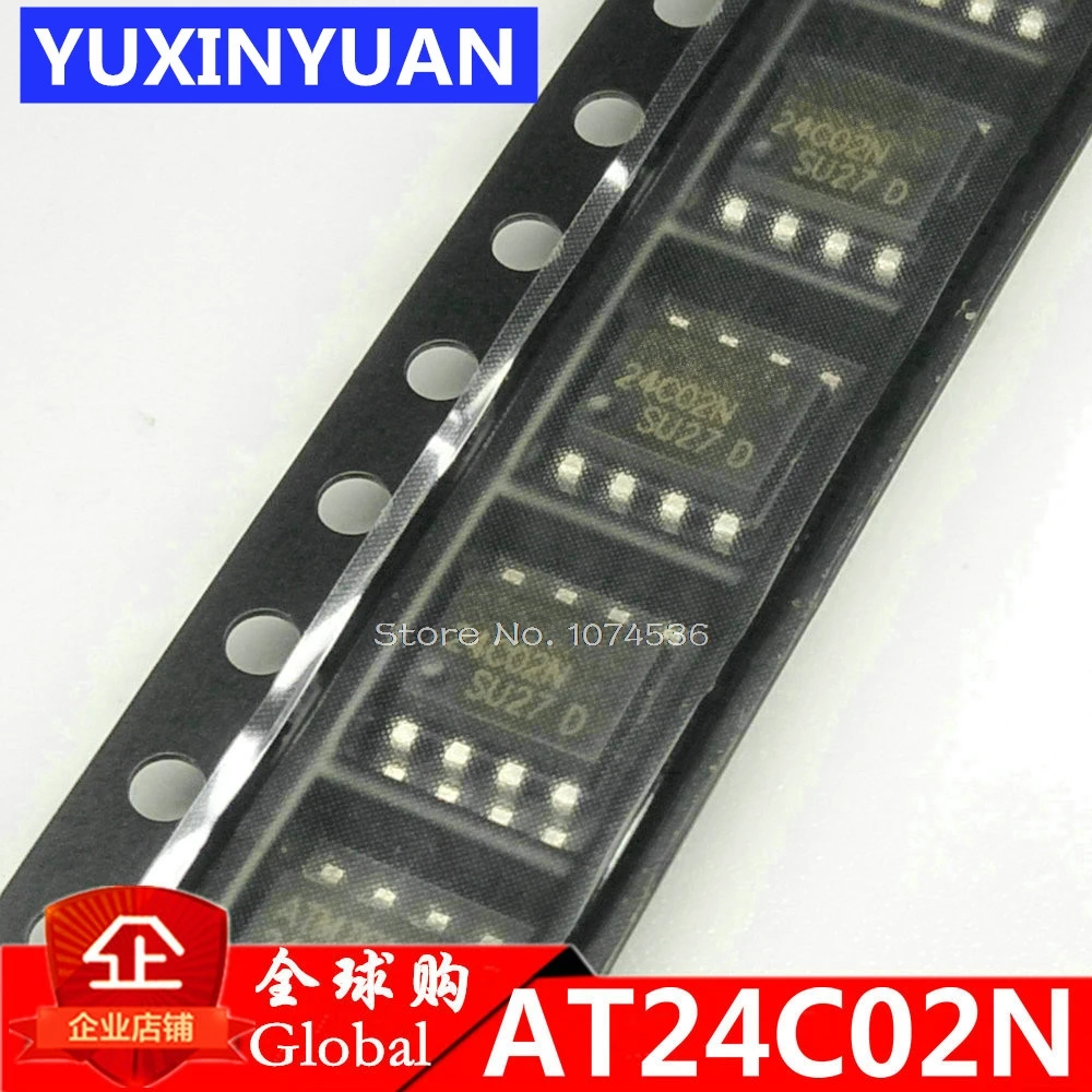 AT24C02N 24C02 24C02N SOP 8 EEPROM PB/HALO free NiPdAu 1 7 В новая оригинальная детская