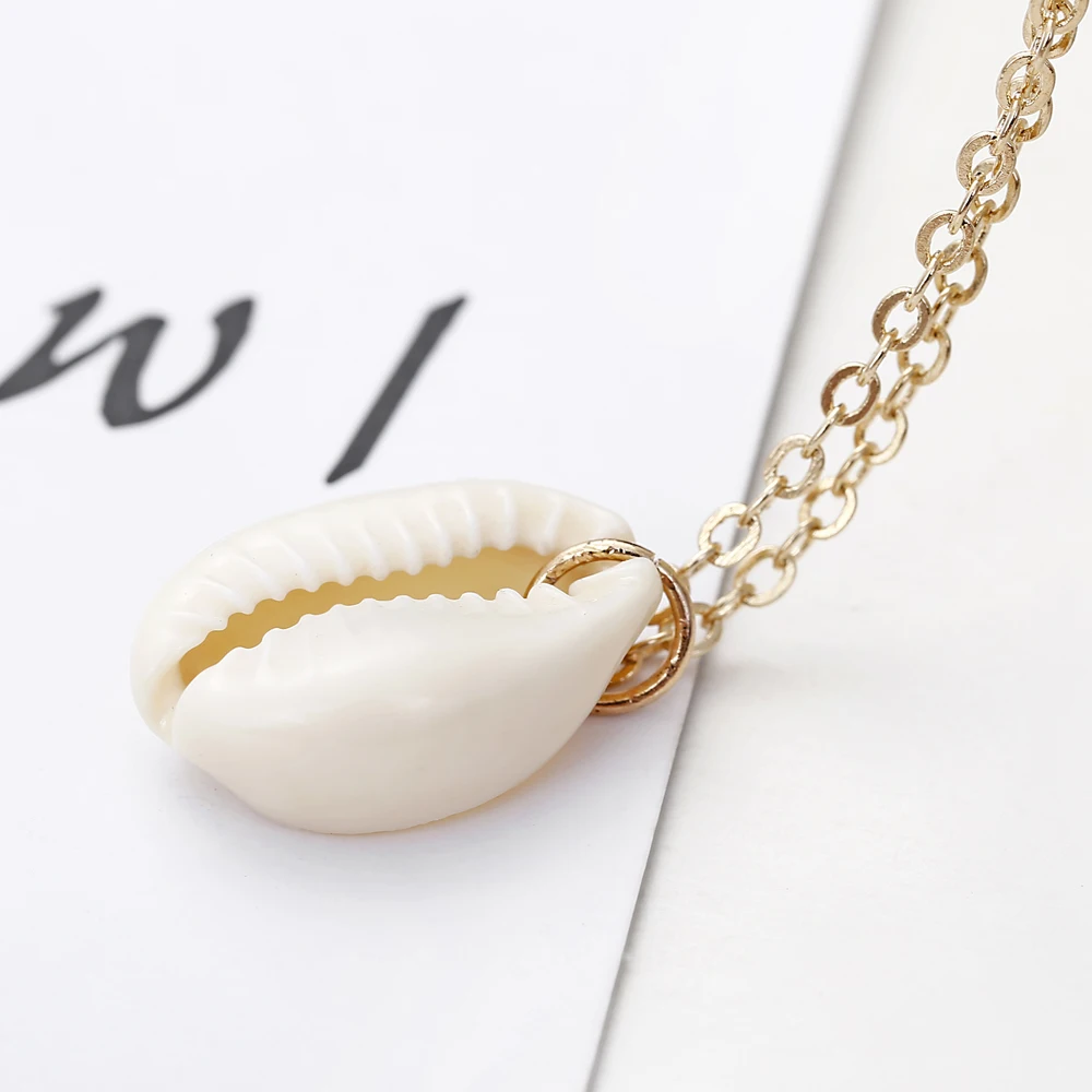 YAOLOGE 2019 новый богемный стиль Cowrie Conch SeaShell Shell кулон ожерелье для женщин Мода океан