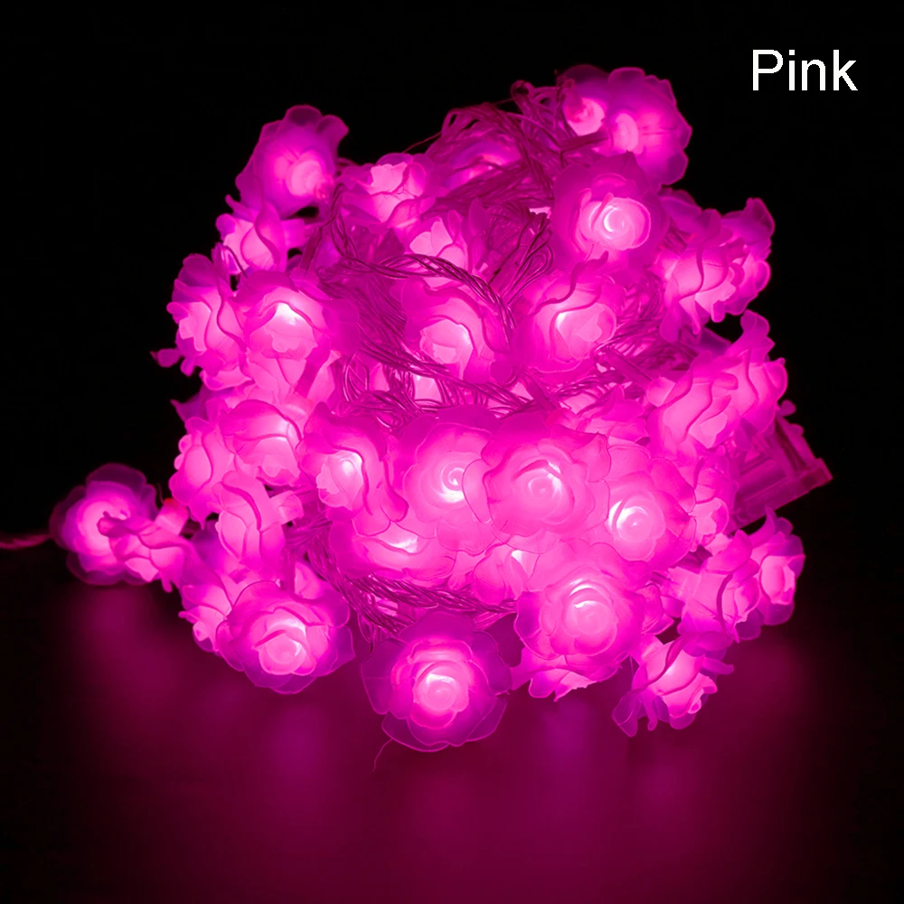 Светодиодная лента с цветами 100 светодиодов ночное освещение любовными розами 10