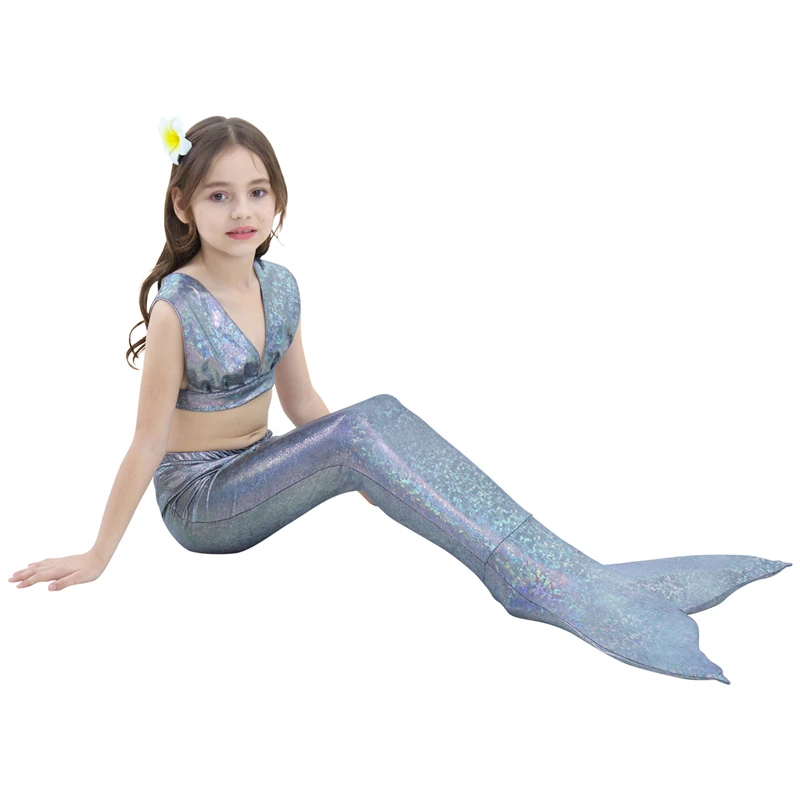 2018 летнее морское платье Пляжное для маленьких девочек комплекты из 3 предметов