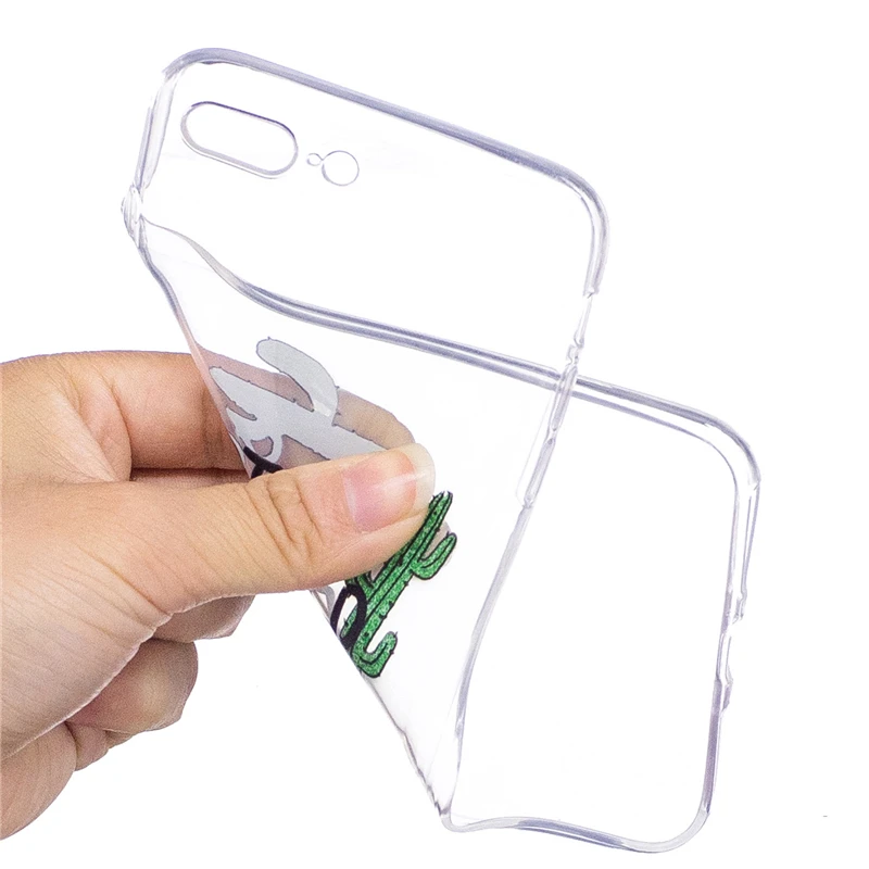 Для Coque iPhone 7 Plus чехол Единорог Мягкая ТПУ живопись задняя защитная телефон чехлы