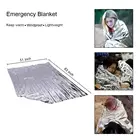 Одеяло для выживания 210*130 см, термальное водонепроницаемое одеяло из фольги для спасения при аварийной ситуации, спасательное одеяло для использования на открытом воздухе