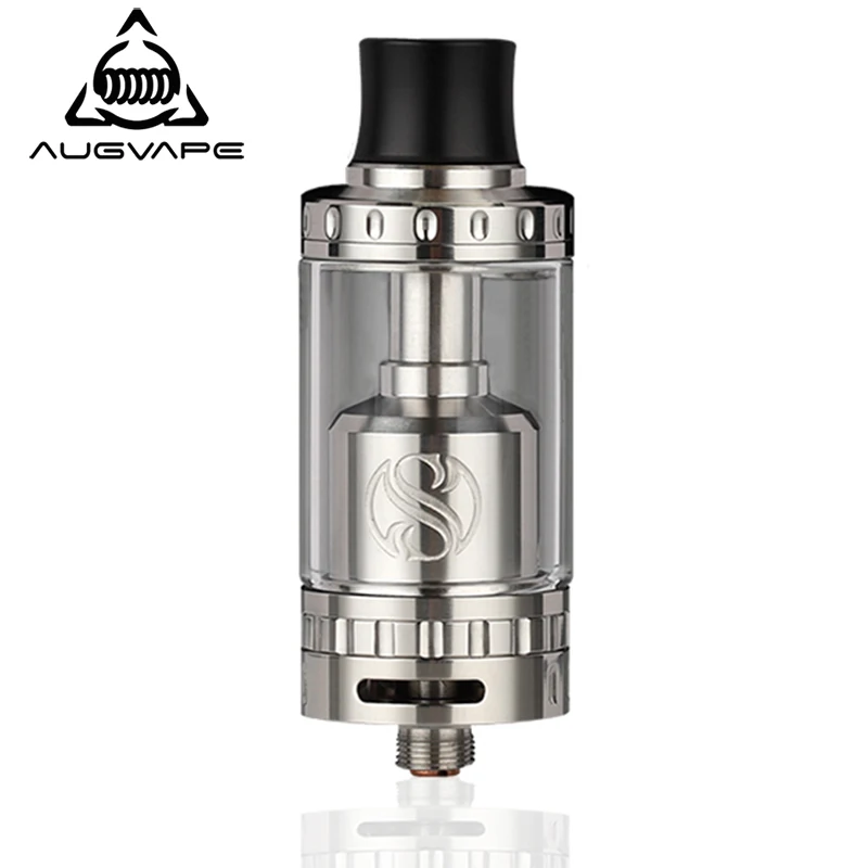 Augvape Мерлин емкость RTA атомайзера 23mm 4 мл один Головка Катушки двойной поток