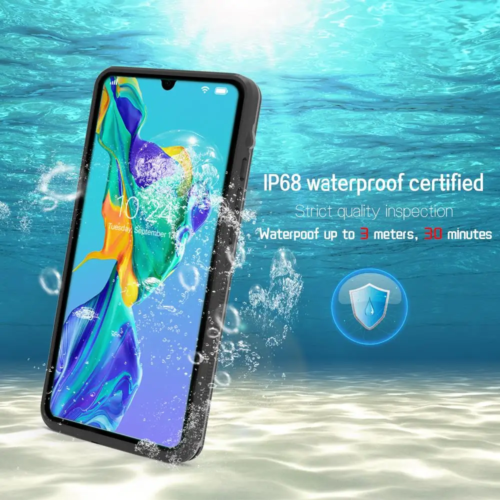 Для huawei P20 P30 Pro Чехол IP68 Подводный Водонепроницаемый Прозрачный чехол для телефона huawei P20 Lite плавательный Дайвинг защитный чехол