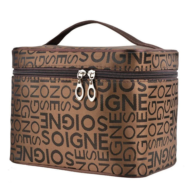 Женские косметички с буквенным принтом необходимый органайзер косметичка