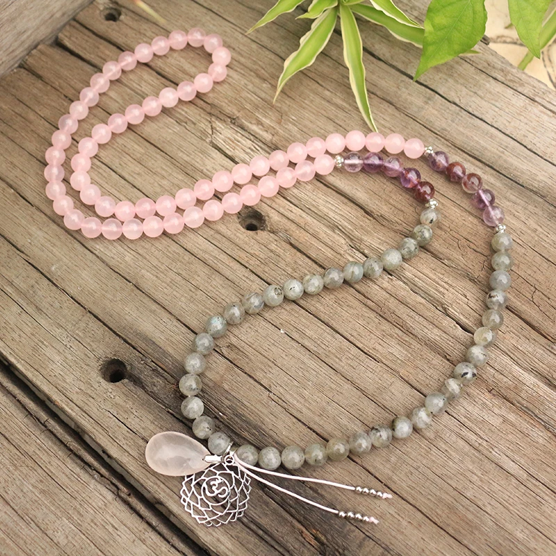 8 мм бусы из натурального камня аметист пижамы с принтом призрак лабрадорит чакра