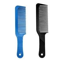 1 pcs carbon antistatic hairdressing clipper comb anti slide handle barber haircut comb stick hair for professional use