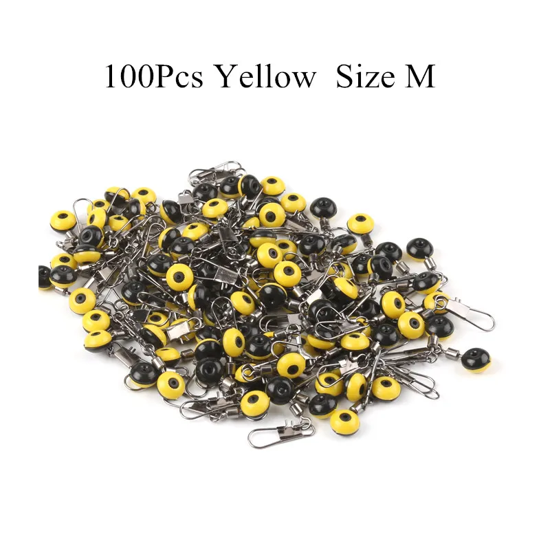 100Pcs M DONQL 20 шт./100 шт. космические бобы стопор для поплавка лески пьедестал разъем Блокировка оснастки рыболовные снасти принадлежности аксессуары - Цвет: 100Pcs M