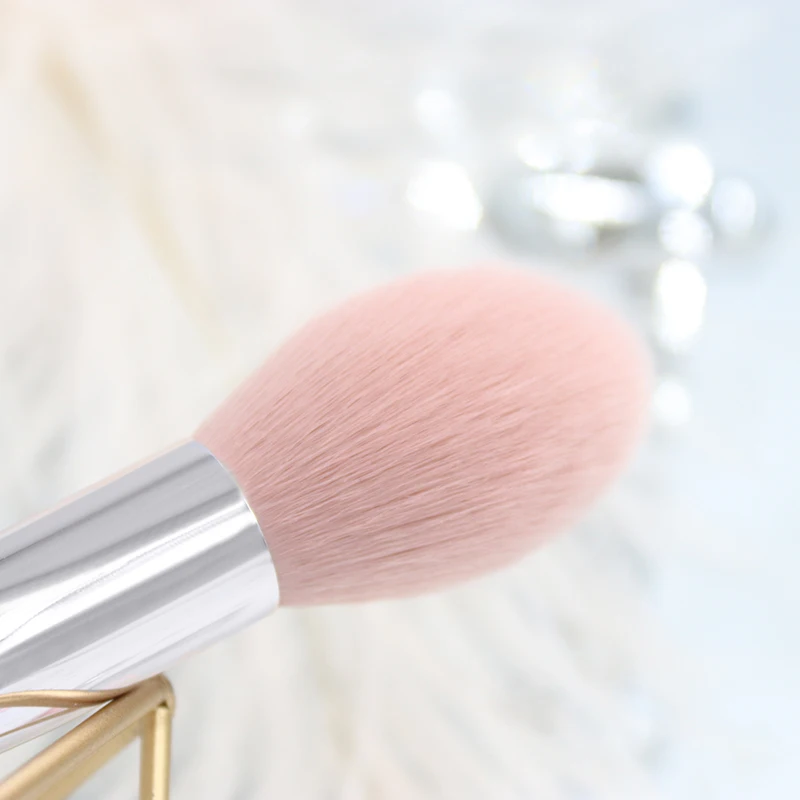 highlighter brush BBL Розовый Премиум макияж кисти рассыпчатая пудра полировка скульптуры Румяна Конические смешивания хайлайтер тени для век кисти макияж инструменты - Handle Color: highlighter brush
