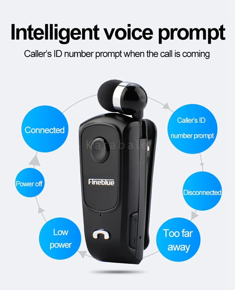 Настоящие Fineblue F920 выдвижные беспроводные Bluetooth наушники гарнитура стерео зажим для наушников микрофон телефонный звонок портативный