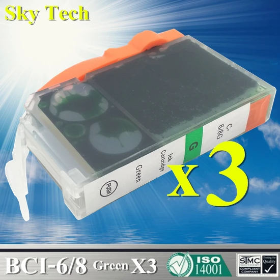 Совместимые чернильные картриджи для Φ BCI6 BCI8 Canon BCI-6/6000/6100/6200/6200S MP950/960/i900D/i905D/i950