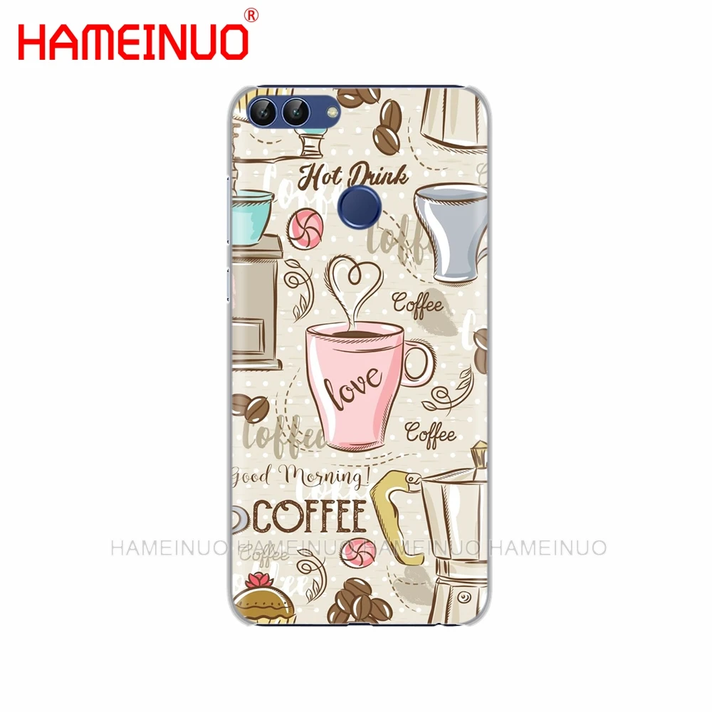 HAMEINUO чехол для сотового телефона с кофейным рисунком huawei Honor Y5 7C Y625 Y635 Y6 Y7 Y9 2017 2018