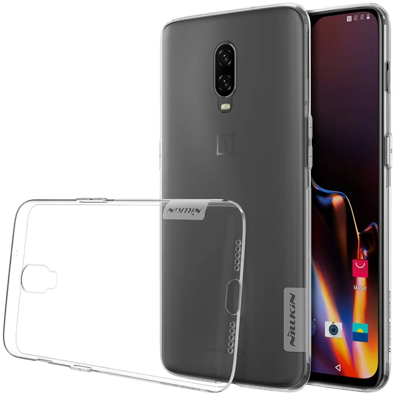 Для oneplus 6t чехол Nillkin натуральный прозрачный мягкий кремний TPU Защитный для one plus 6