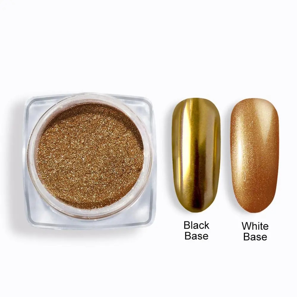 color 04 COSCELIA ногтей зеркальный блеск порошок 0,8 г розовое золото сияющая пудра для напыления пигмент пыль украшения Маникюр дизайн ногтей хром блеск - Цвет: color 04
