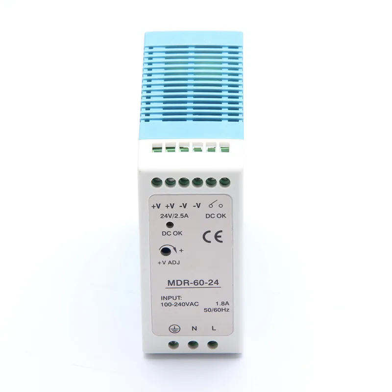 MDR-60 Din Rail Power Supply 60W 12V 5A 24V 2.5A Switching AC 110v/220v Transformer To DC 12v ac dc converter | Обустройство дома