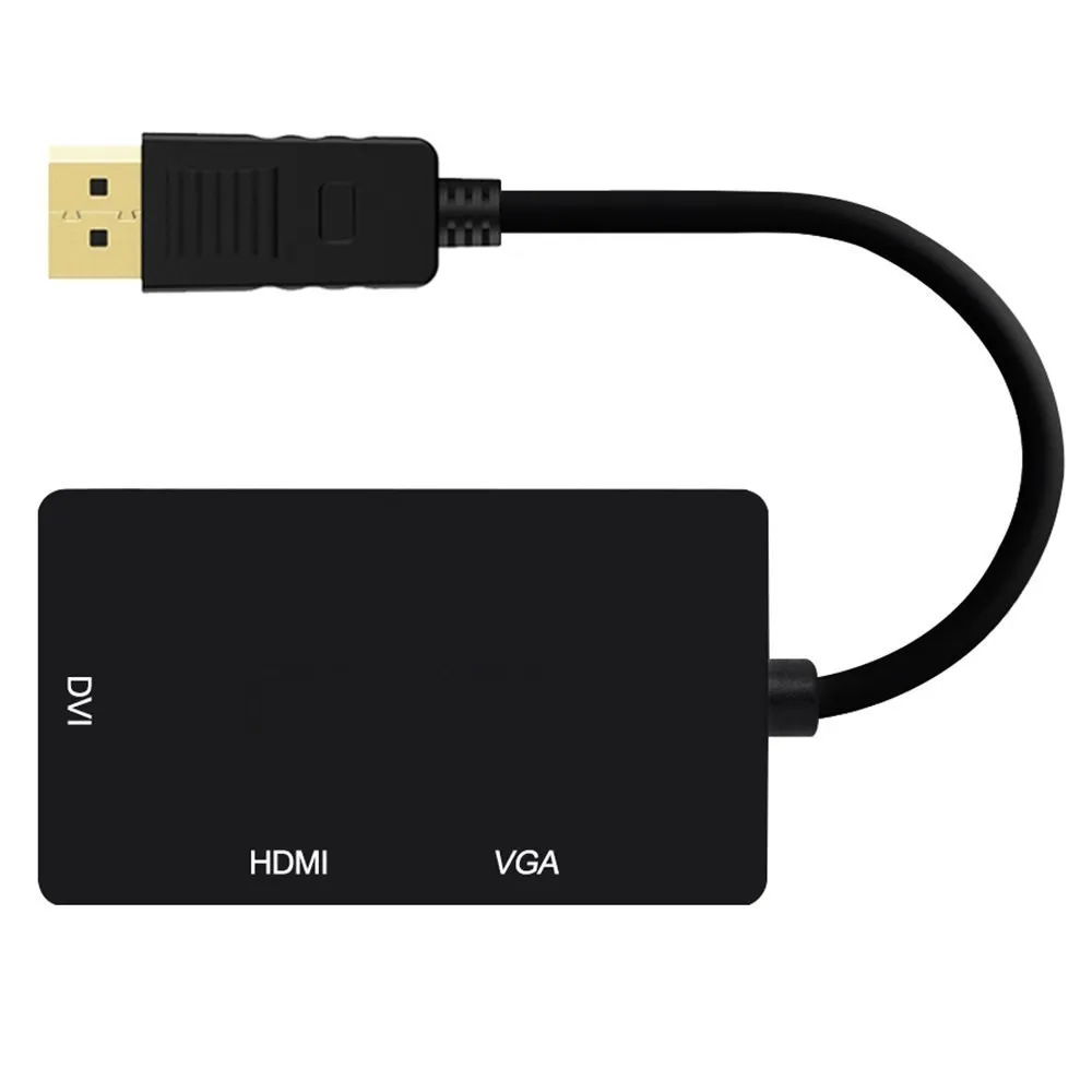 Переходник с порта дисплея DP на HDMI совместимый DVI VGA Кабель адаптер 1080P коннектор