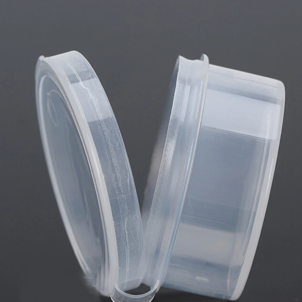 Новинка 5 шт. маленький круглый пластиковый прозрачный контейнер с крышкой