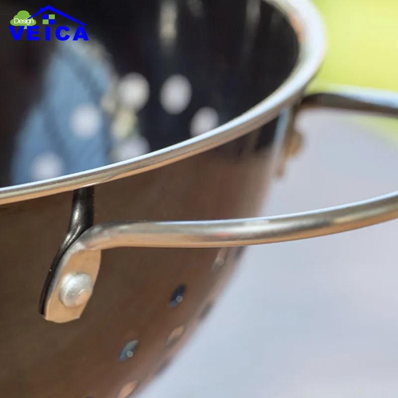 Корзина для хранения овощей из нержавеющей стали черного цвета 1 шт. закрытый