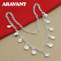 round choker necklace for women short chain necklaces wedding engagement 925 silver jewelry