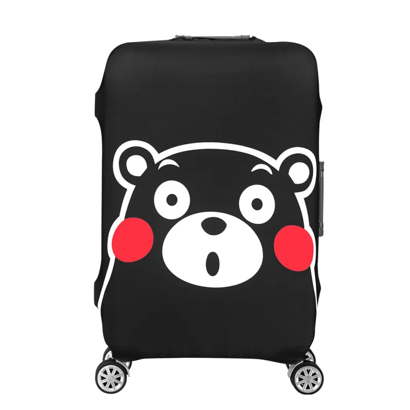 024 19-32 дюймов череп Kumamon эластичный багажный Защитный чехол тележка чемодан защита от пыли чехол мультфильм аксессуары для путешествий - Цвет: 024