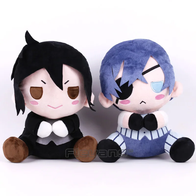Черный Дворецкий Kuroshitsuji Ciel Себастиан микаелис плюшевая игрушка мягкая кукла животного 12 дюймов 30 см