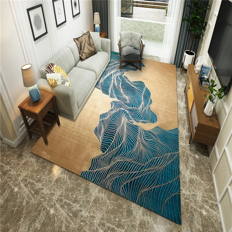 

Modern Nordic Style Carpets for Living Room Rectangle Geometric Home Area Rugs Anti-slip Large Carpet Kids Bedroom Decor