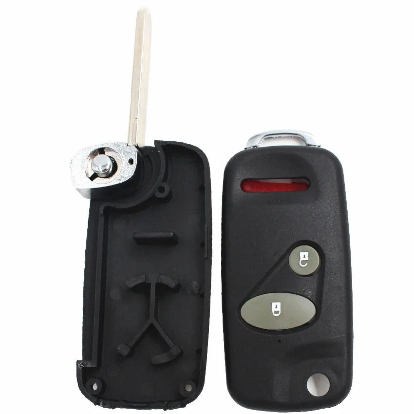 2 + 1 кнопки модифицированный складной флип чехол для ключа Honda Accord Civic CR V Element Pilot 3