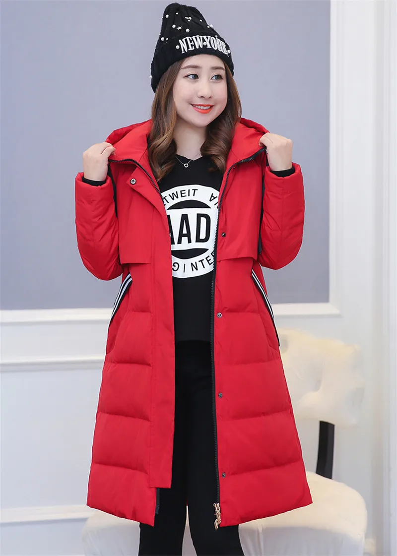 AYUNSUE/зимняя куртка больших размеров 10XL, женские куртки на 90% белом утином пуху, плотное пальто, женские красные парки с капюшоном, Abrigo Mujer, WXF509