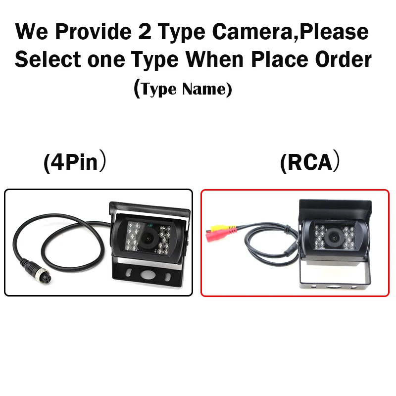 

HaiSunny Truck,RV,Camper,Trailer,Bus Backup Rear view Camera With 18 IR LED Night Vision Waterproof 9-26 V