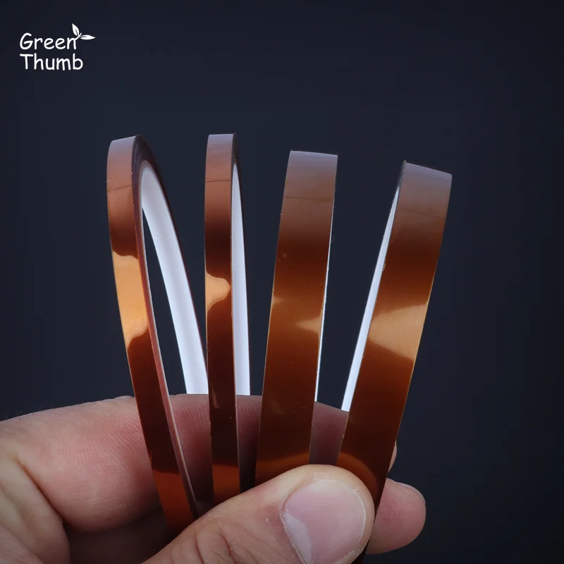 

1 Kit High Temperature Polyimide Adhesive Kapton Tape Heat Resistant Insulating SMT BGA PCB Finger Masking 5pc 10mm 10cs 5mm