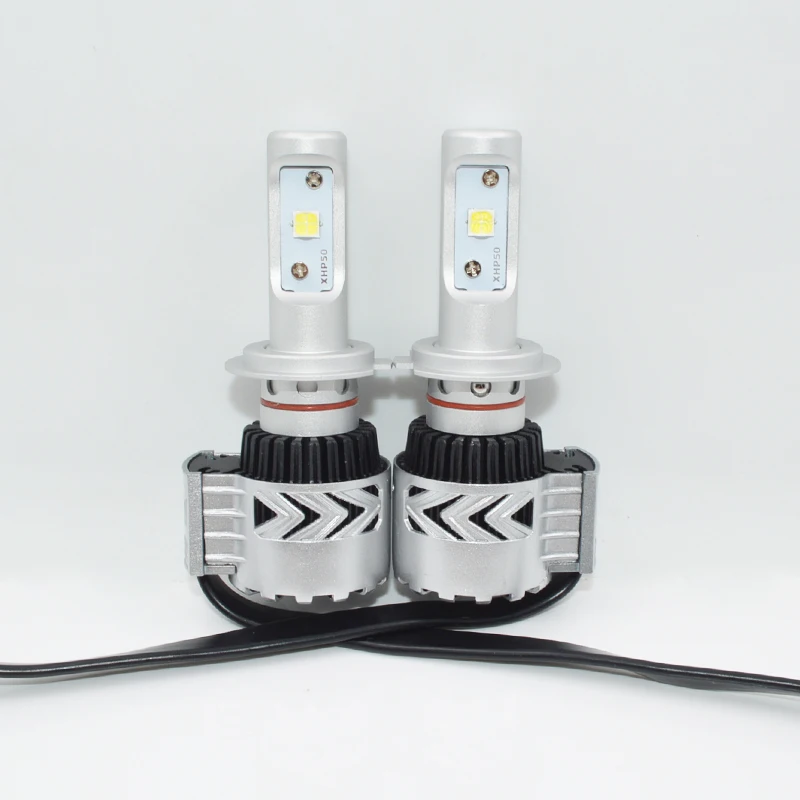 Фар автомобиля H7 LED 72 Вт супер яркий 12000LM LED автомобильных фар Светодиодные лампы источник света