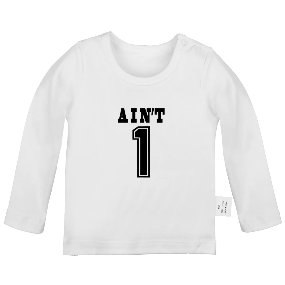 Famous Call For NIA California Republic Ain't NO.1 99 problems Design Newborn Baby T-shirts Toddler color Long sleeve Tee Tops | Детская