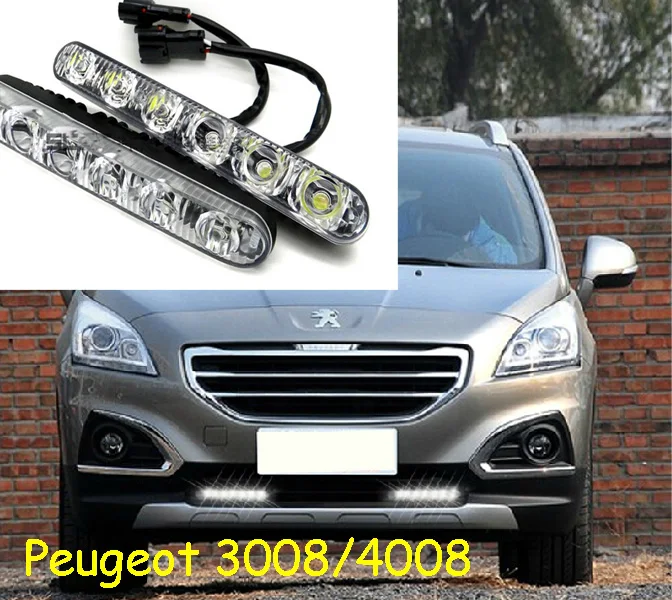 

Puegeo 3008 4008 daytime light,LED,Free ship!2pcs/set+wire,3008 4008 fog light,3008 4008