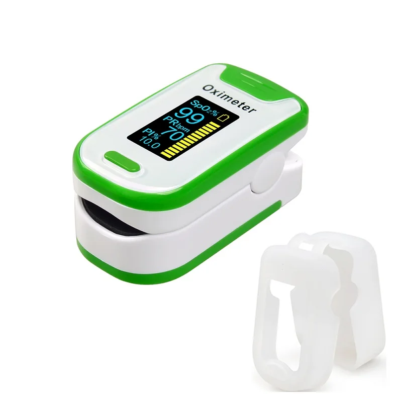 130A green with case ELERA палец пульсоксиметр со Чехол нажатием Oximetro pulso de dedo светодиодный оксиметры импа Ульс Сатуратор Pulsioximetro - Цвет: 130A green with case