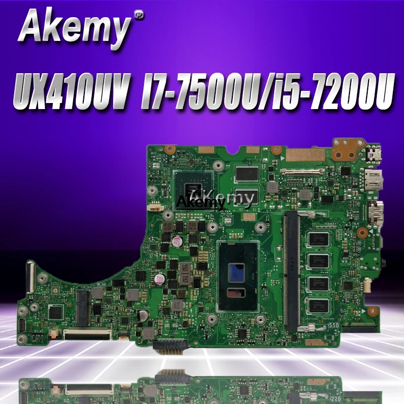 Для материнской платы Alaptop для ASUS UX410UAK UX410UV UX410UQ UX410UQK UX410UA материнская плата 4G/8G/ram I7-7500U i5-7200U обмен