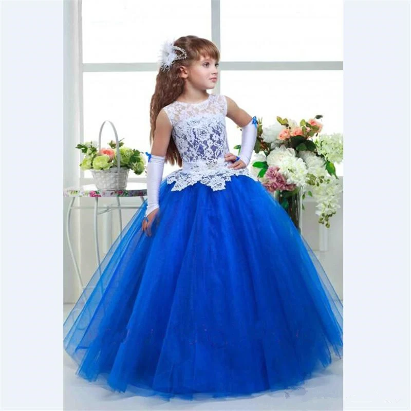 Платья для девочек с маленькими цветами свадеб вечерние Детские платья