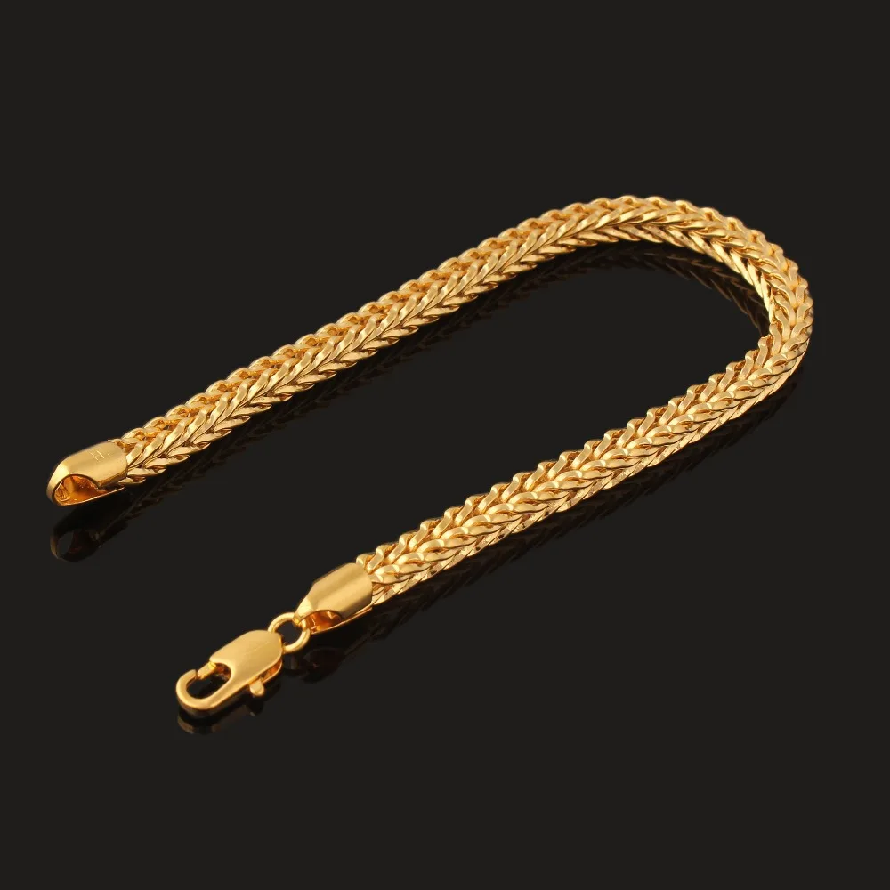 Браслет золотого цвета оптовая продажа новая мода рок стиль 21 см 0 5 толстая змея