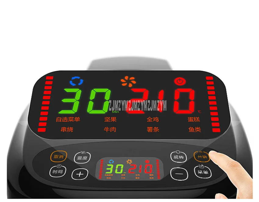KZ-D8000B 8 л Бытовая бездымного Автоматическая электрическая воздушная жарочная машина без масла курица жареный картофель фри фритюрница
