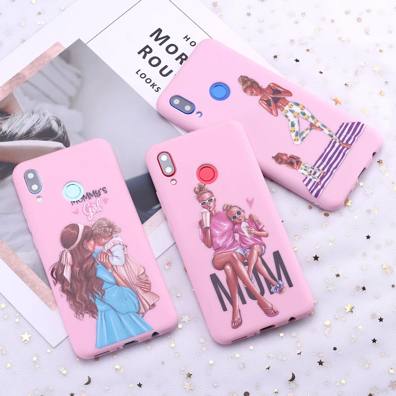 Для Samsung S8 S9 S10 S10e S20 Plus Note 8 9 10 A7 A8 принцессы Одежда для мамы папы и ребёнка Конфеты